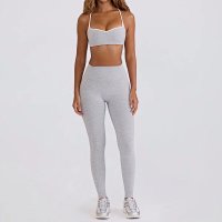 Heather gray – trousers, bra