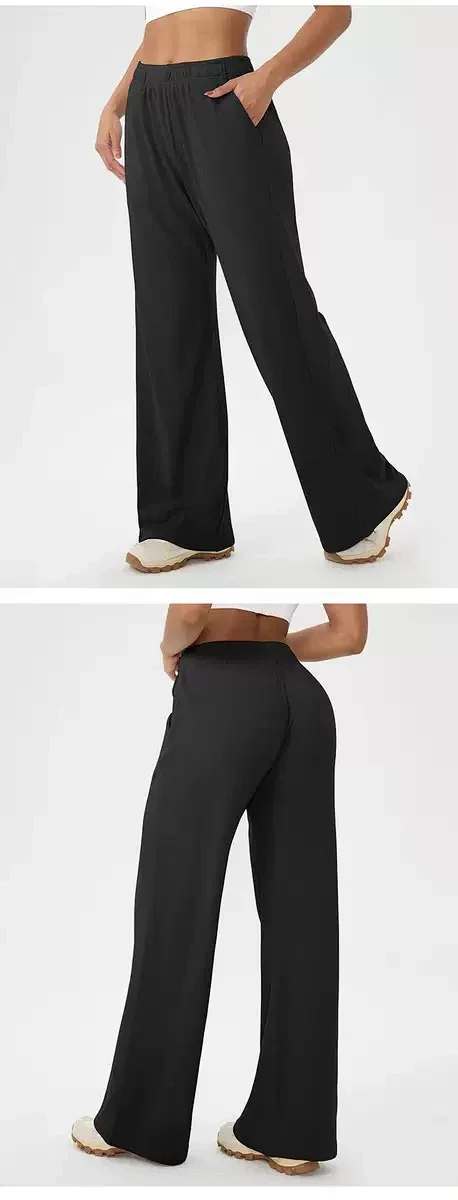 Alo Yoga Trousers Wide-Leg Waffle-Knit Sweatpants product detail image 20