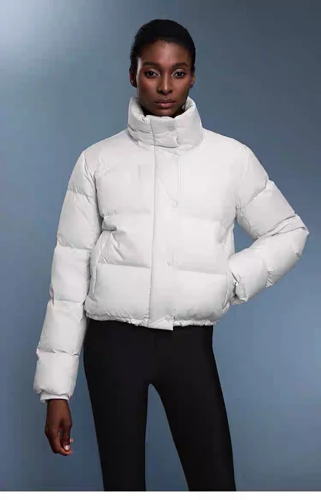 Alo Down Jackets Cropped hooded puffer jacket product detail image 20