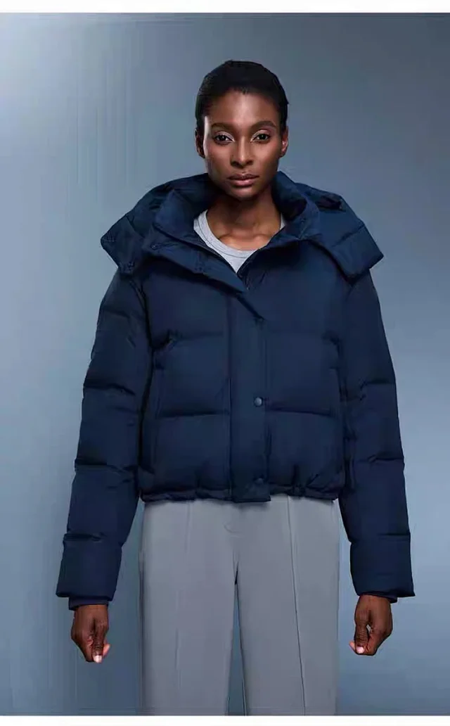 Alo Down Jackets Cropped hooded puffer jacket product detail image 23
