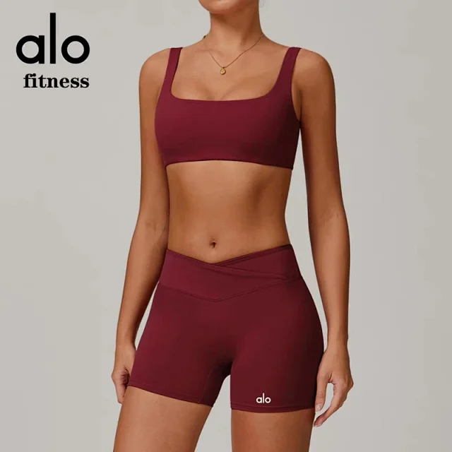 Alo Yoga Trousers Crossover-Waist Flared Leggings product detail image 4