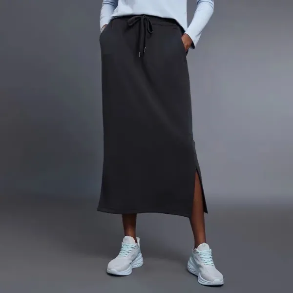 Lululemon Align Skirt Black with Side Slit Midi Skirt Activewear - 1