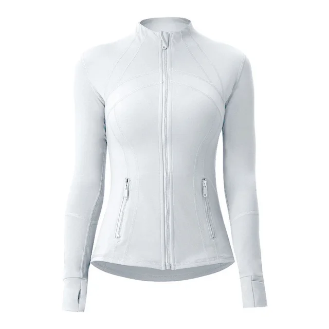 Unbranded Jackets Fitted stand-collar full-zip jacket with thumbholes and zip pockets product detail image 13