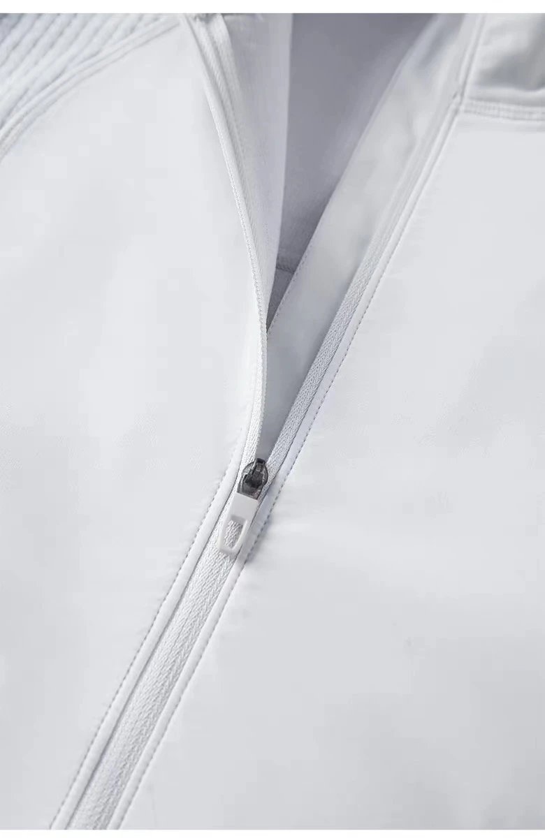 Design AIO Pro Yoga Textured Zip-Up Jacket and Pants Set White Sets - 34