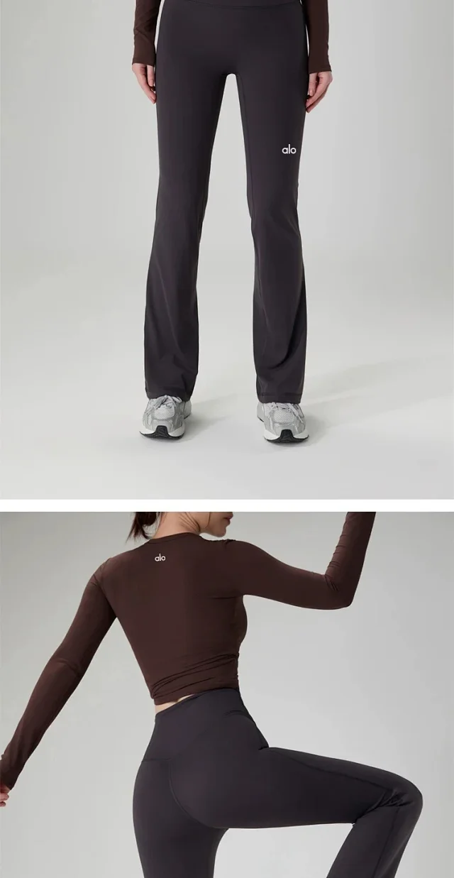 Alo Trousers High-Waisted Flared Yoga Pants product detail image 15