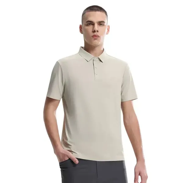 Yoga Performance Polo Beige Polo - 6