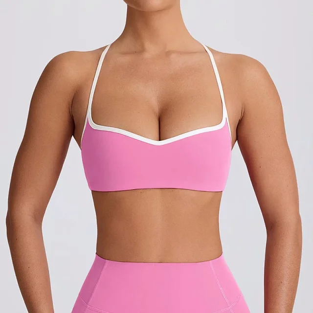 Alo Yoga Matching Sets Halter Sports Bra and High-Waisted Leggings or Shorts Set product detail image 3