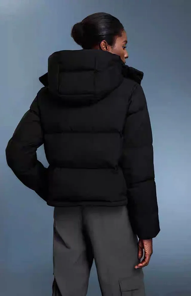 Alo Down Jackets Cropped hooded puffer jacket product detail image 29