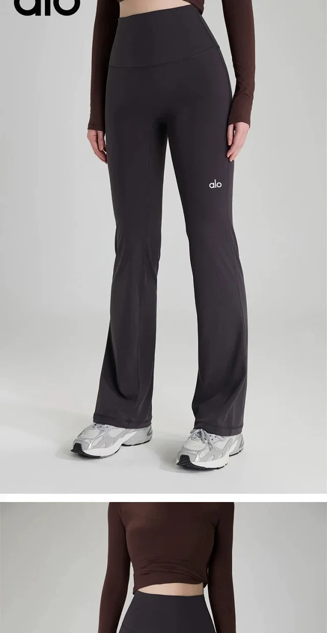 Alo Trousers High-Waisted Flared Yoga Pants product detail image 14