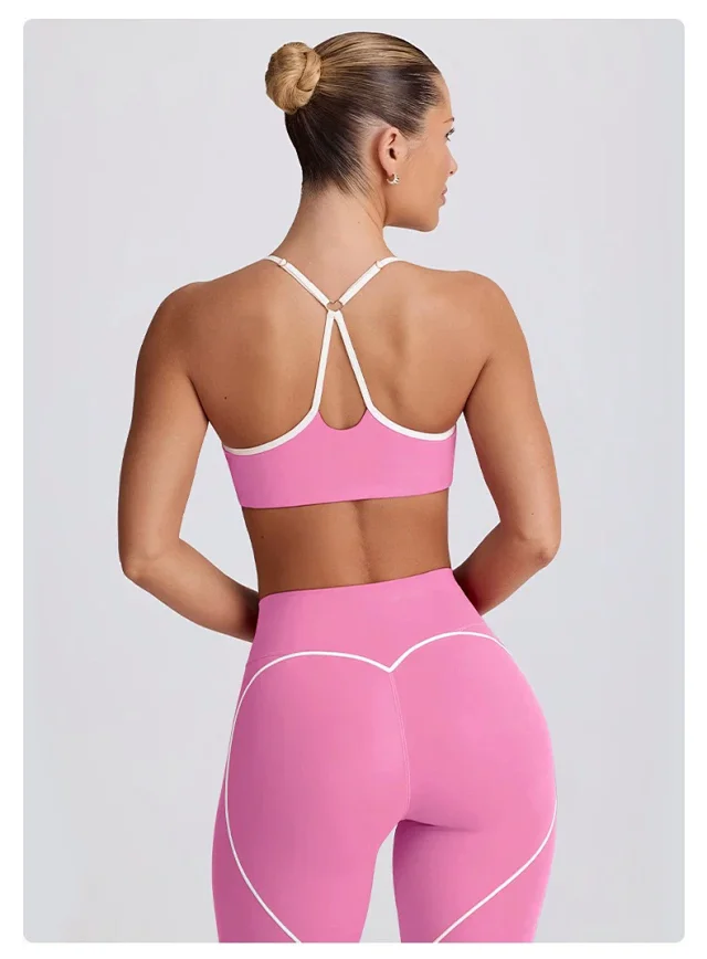 Alo Yoga Matching Sets Halter Sports Bra and High-Waisted Leggings or Shorts Set product detail image 36