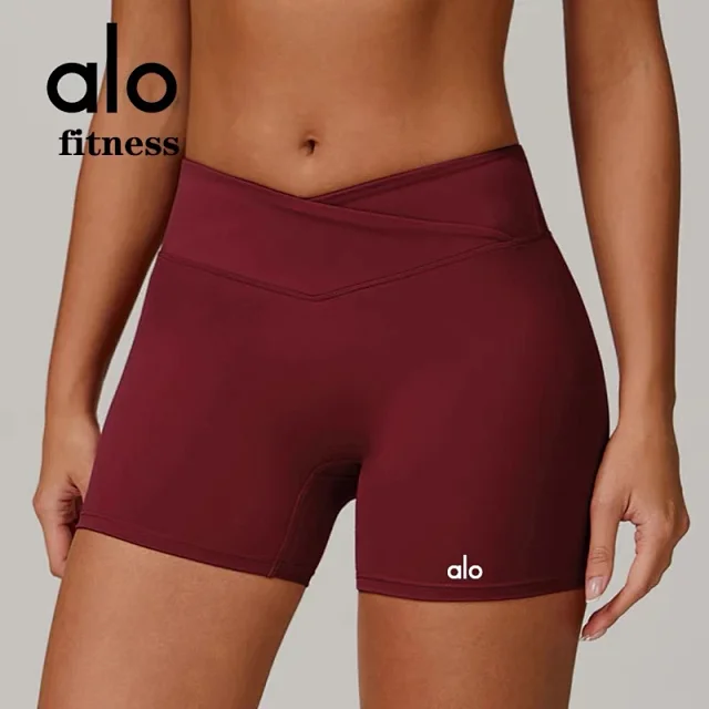 Alo Yoga Trousers Crossover-Waist Flared Leggings product detail image 13