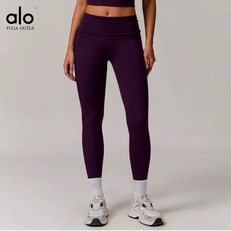 Alo Yoga High-Waisted Leggings Deep Plum Leggings - 1