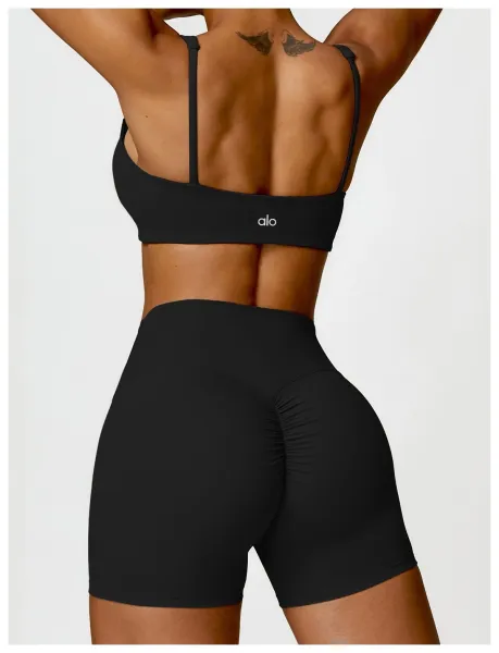 Design Square-Neck Sports Bra in Pink Activewear - 17