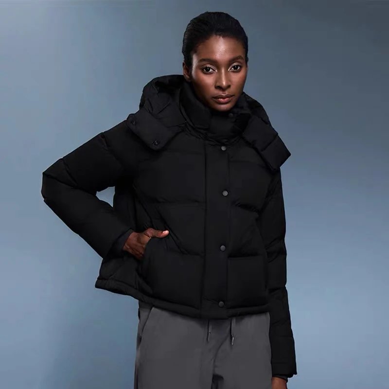 Alo Down Jackets Cropped hooded puffer jacket image 8