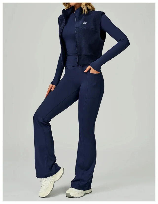 Alo Yoga Vests Fleece Zip-Up Vest product detail image 34