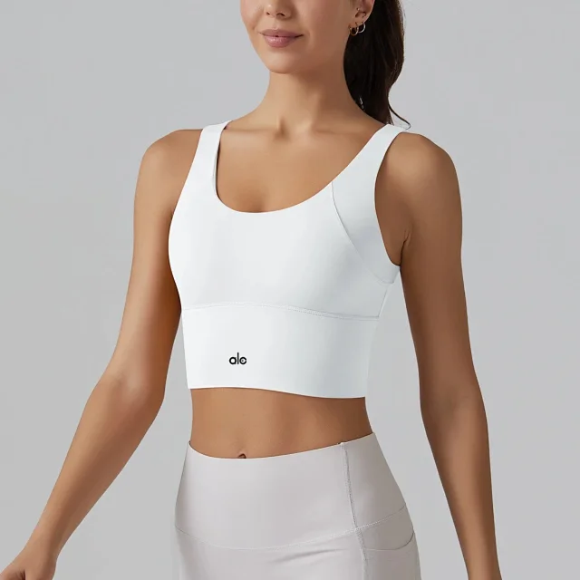 Alo Yoga Underwear Longline Scoop-Neck Sports Bra product detail image 7