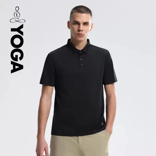 Yoga Performance Polo Beige Polo - 7