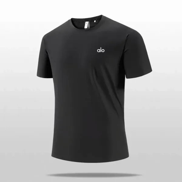Alo Yoga Essential Performance T-Shirt Forest Green - 8