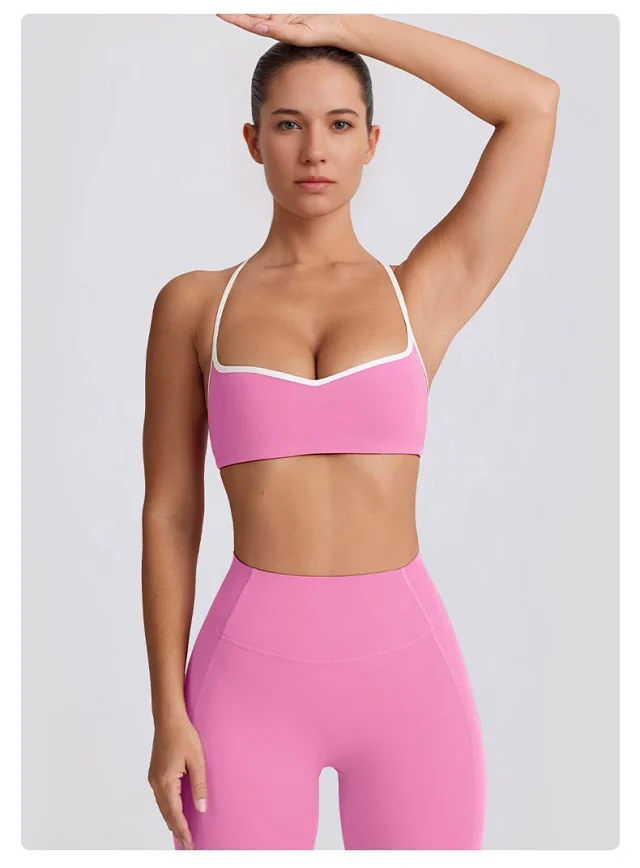 Alo Yoga Matching Sets Halter Sports Bra and High-Waisted Leggings or Shorts Set product detail image 35