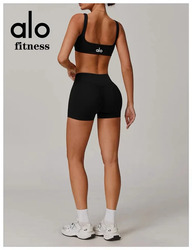 Alo Yoga Trousers Crossover-Waist Flared Leggings product detail image 42