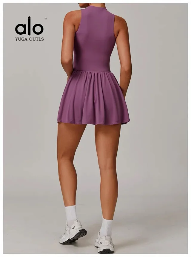 Unbranded Dresses Sleeveless High-Neck Tennis Dress product detail image 28