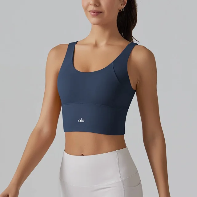 Alo Yoga Underwear Longline Scoop-Neck Sports Bra product detail image 14