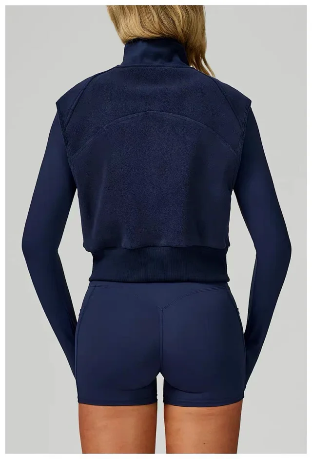 Alo Yoga Vests Fleece Zip-Up Vest product detail image 33