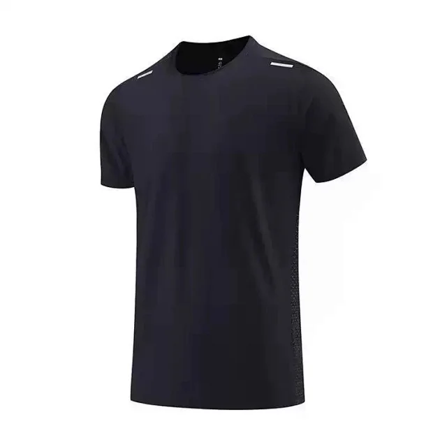 Alo T-Shirts Short-Sleeve Crewneck Performance T-Shirt with Reflective Shoulder Accents product detail image 4