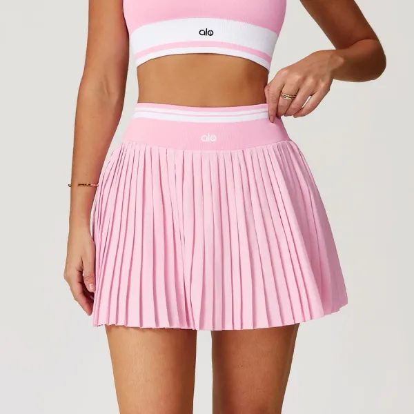 Alo Pleated Tennis Skirt Pink - 1