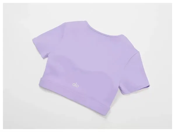Design Cutout Crop Top Pink Activewear - 36