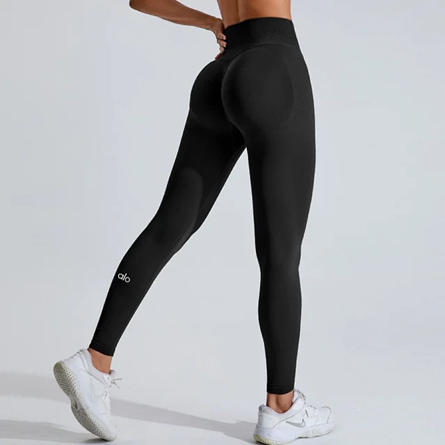 Alo Yoga Trousers High-Waisted V-Waist Scrunch Leggings product detail image 5