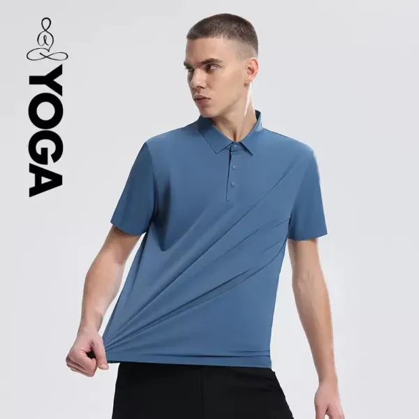 Yoga Performance Polo Beige Polo - 9