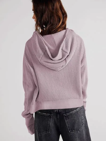 Alo Yoga Ribbed Knit Jacket Beige Outerwear - 23