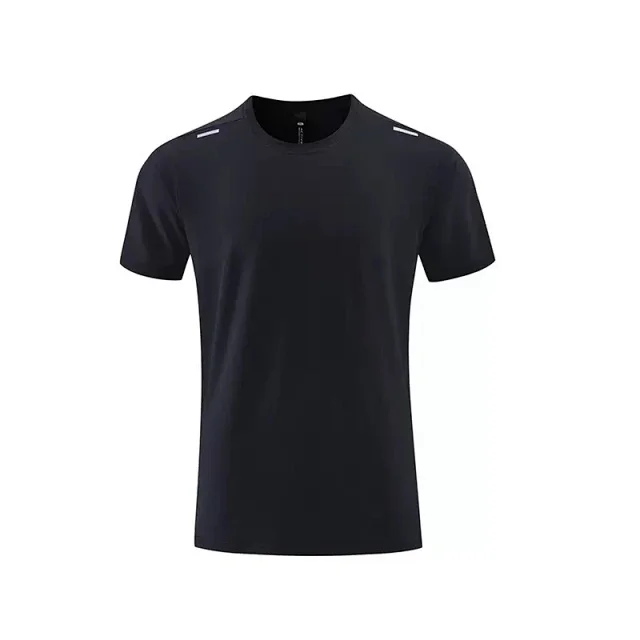 Alo T-Shirts Short-Sleeve Crewneck Performance T-Shirt with Reflective Shoulder Accents product detail image 6