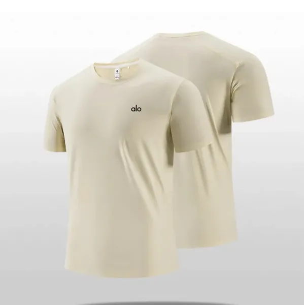Alo Yoga Essential Tee Beige T-Shirt - 1