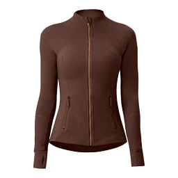 thumbnail for lululemon新款立领瑜伽服女拉链跑步运动夹克外套健身瑜伽上衣休闲户外女防晒