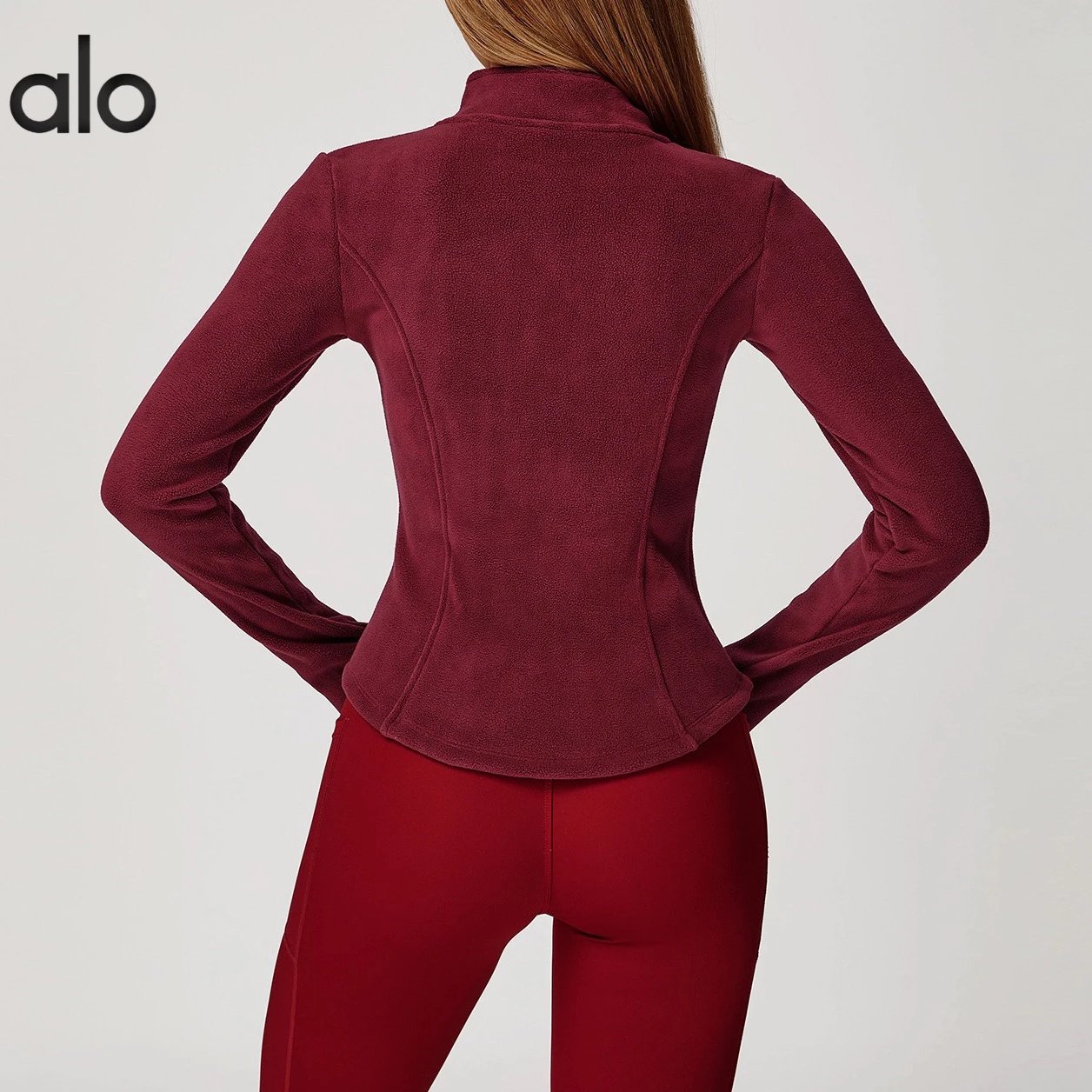 Alo Yoga Jackets Fitted Full-Zip Fleece Jacket image 2