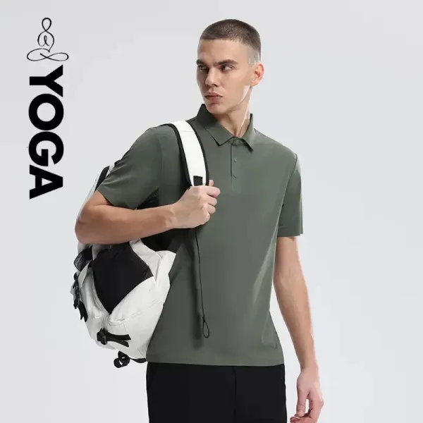 Yoga Performance Polo Beige Polo - 10