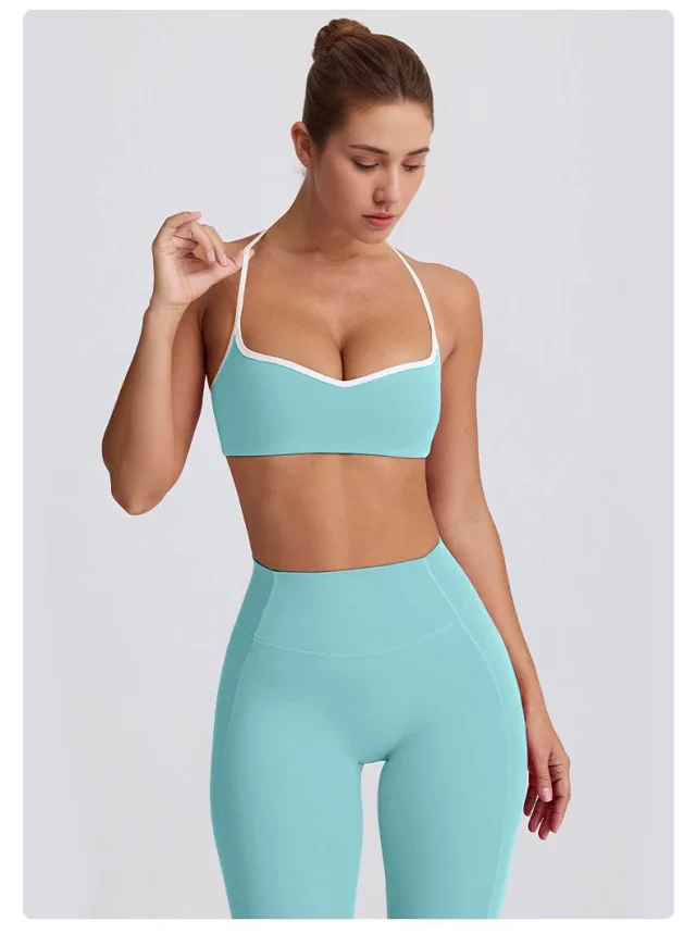 Alo Yoga Matching Sets Halter Sports Bra and High-Waisted Leggings or Shorts Set product detail image 39