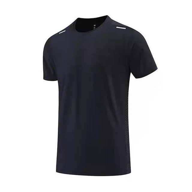 Alo T-Shirts Short-Sleeve Crewneck Performance T-Shirt with Reflective Shoulder Accents product detail image 16