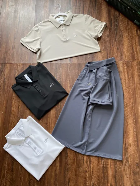 Alo Performance Polo Gray Polo Shirt - 4