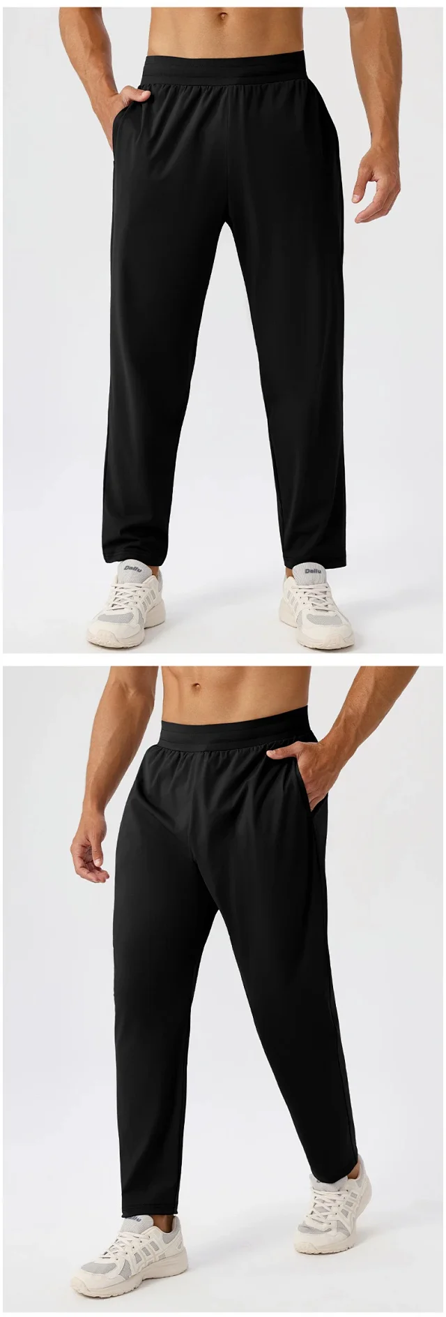 Alo Trousers Drawstring tapered training with side pockets product detail image 21