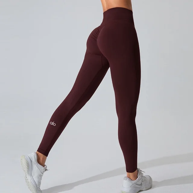 Alo Yoga Trousers High-Waisted V-Waist Scrunch Leggings product detail image 7