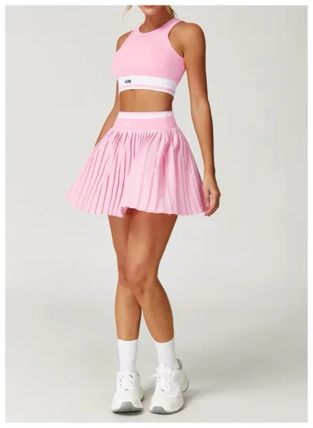 Alo Pleated Tennis Skirt Pink - 33