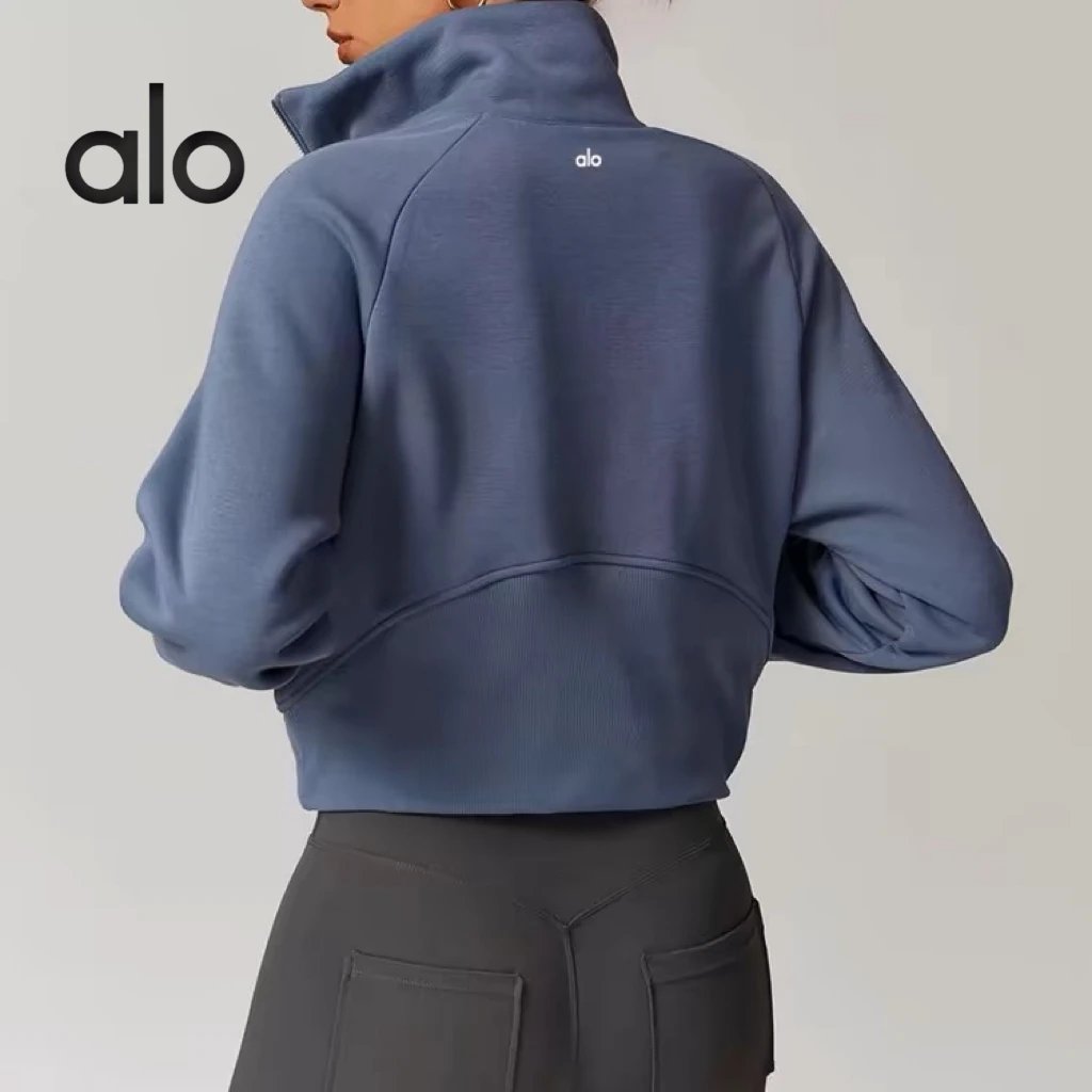 Alo Cropped High-Neck Fleece J