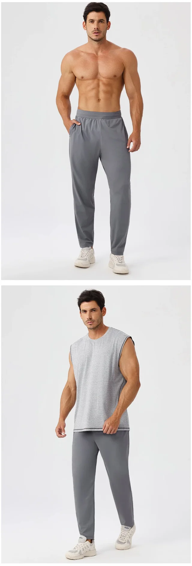 Alo Trousers Drawstring tapered training with side pockets product detail image 18