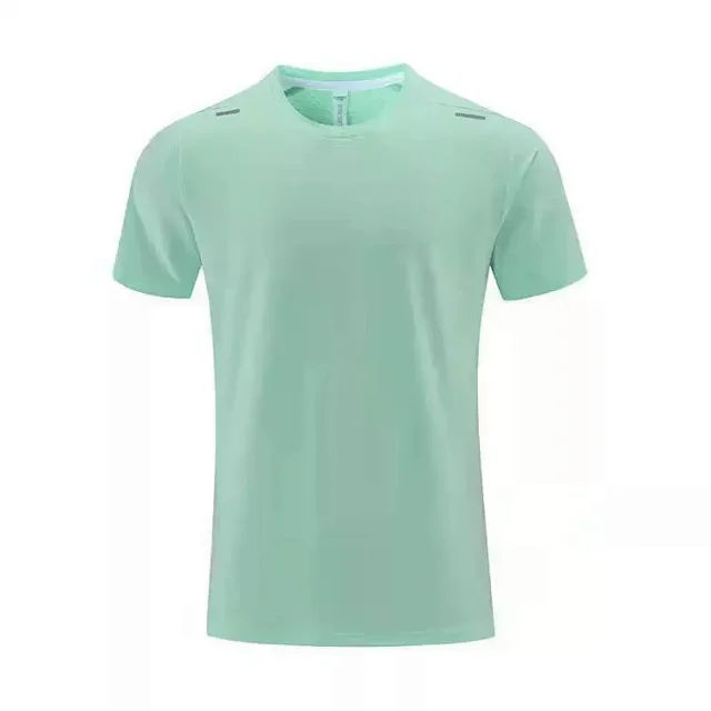 Alo T-Shirts Short-Sleeve Crewneck Performance T-Shirt with Reflective Shoulder Accents product detail image 9