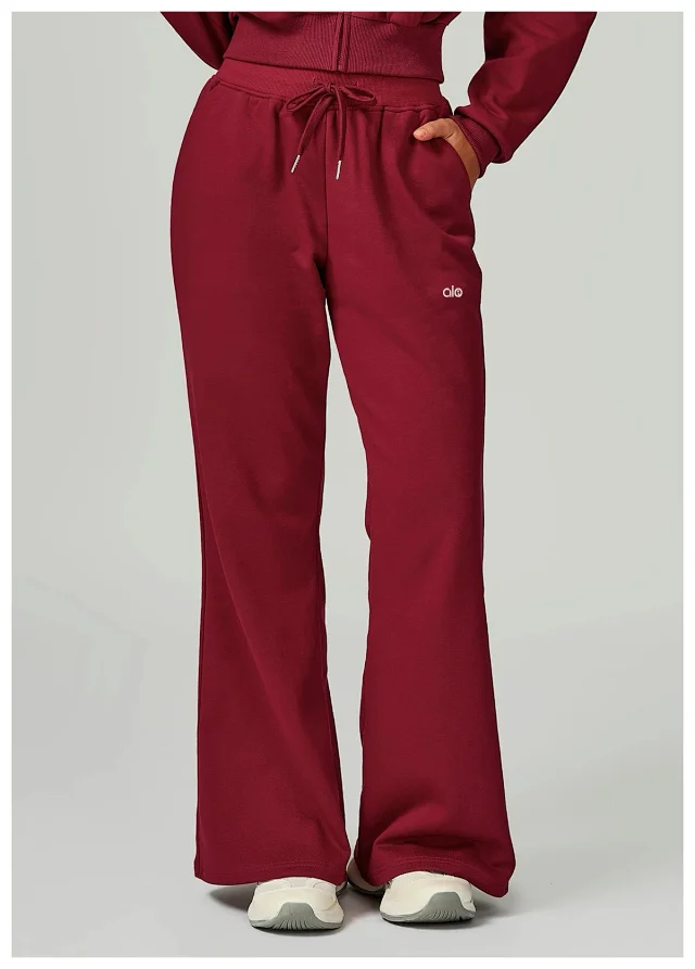 Alo Yoga Trousers Drawstring Wide-Leg Pocket product detail image 17