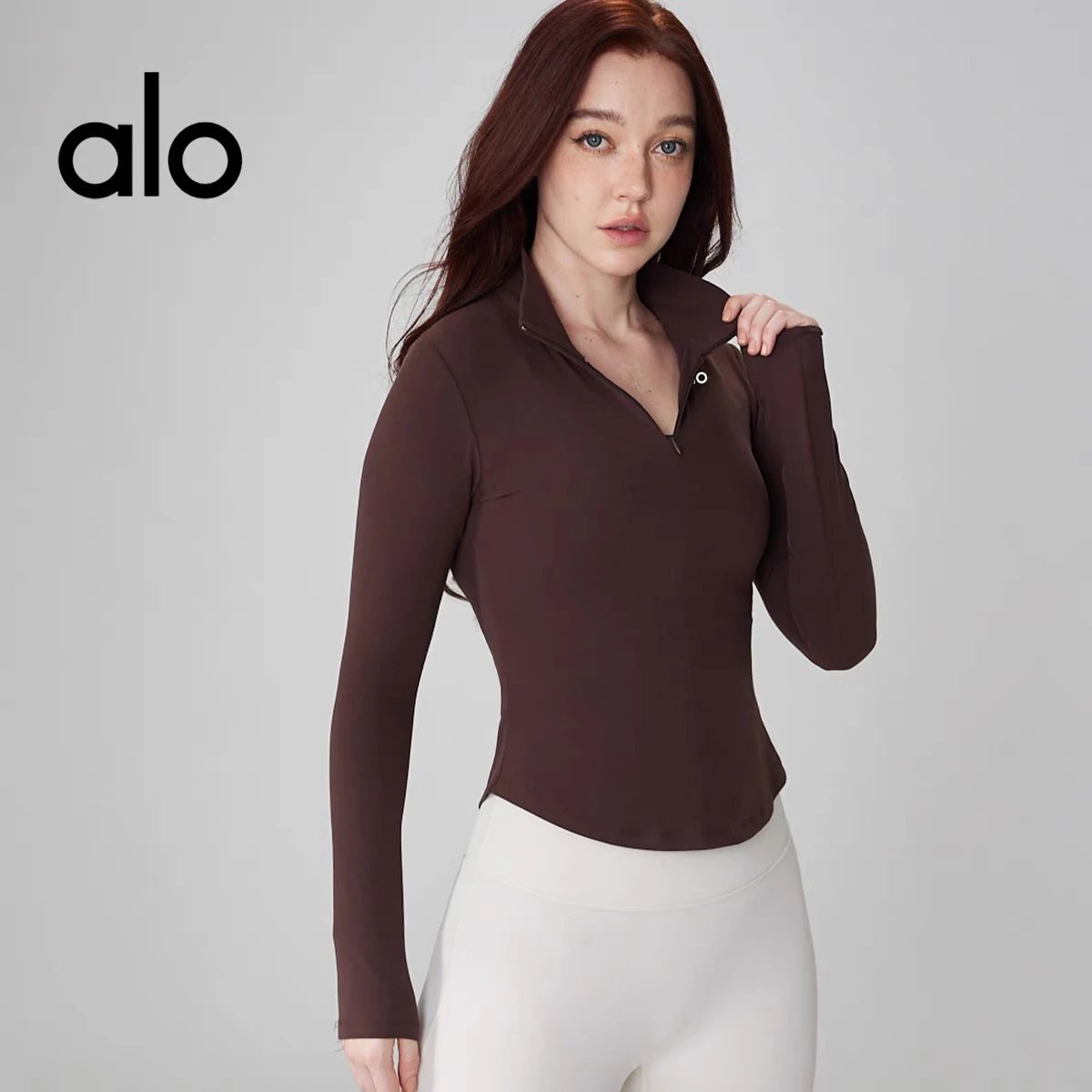 alo Long Sleeve Half-Zip Top [