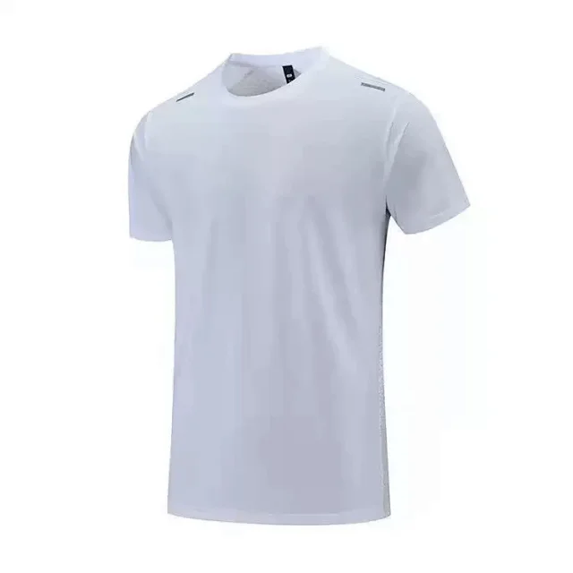 Alo T-Shirts Short-Sleeve Crewneck Performance T-Shirt with Reflective Shoulder Accents product detail image 3